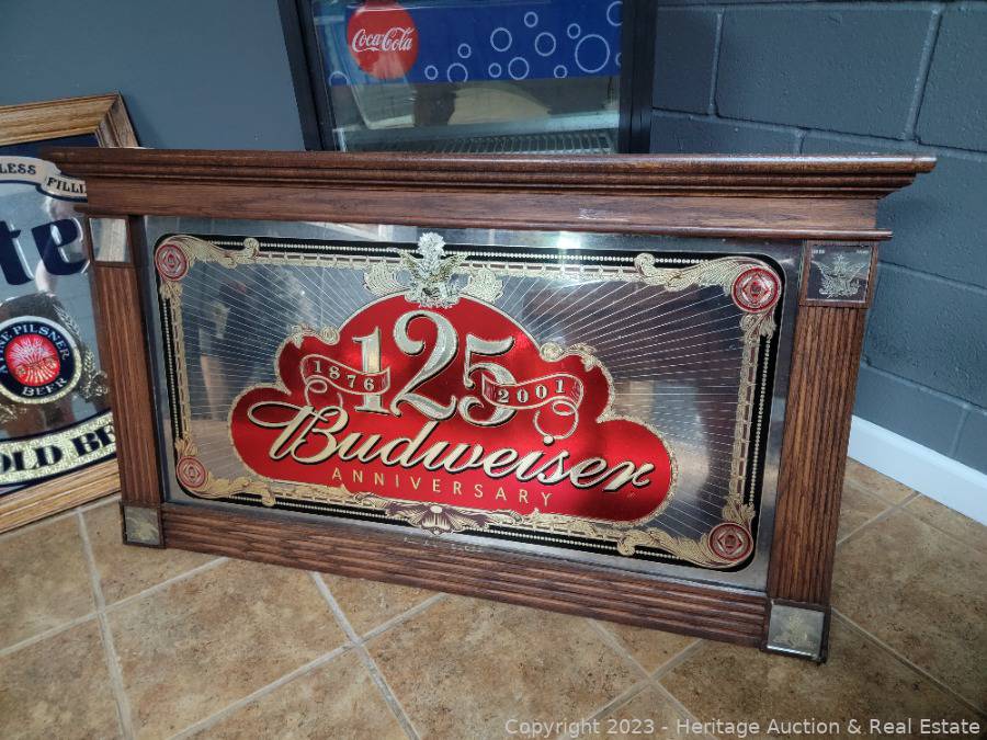 Budweiser 125th Anniversary Mirror Auction | Heritage Auction